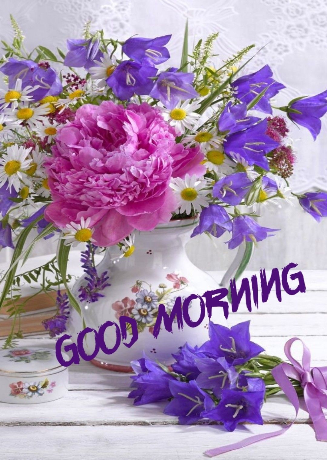 Good Morning Flowers With Messages
