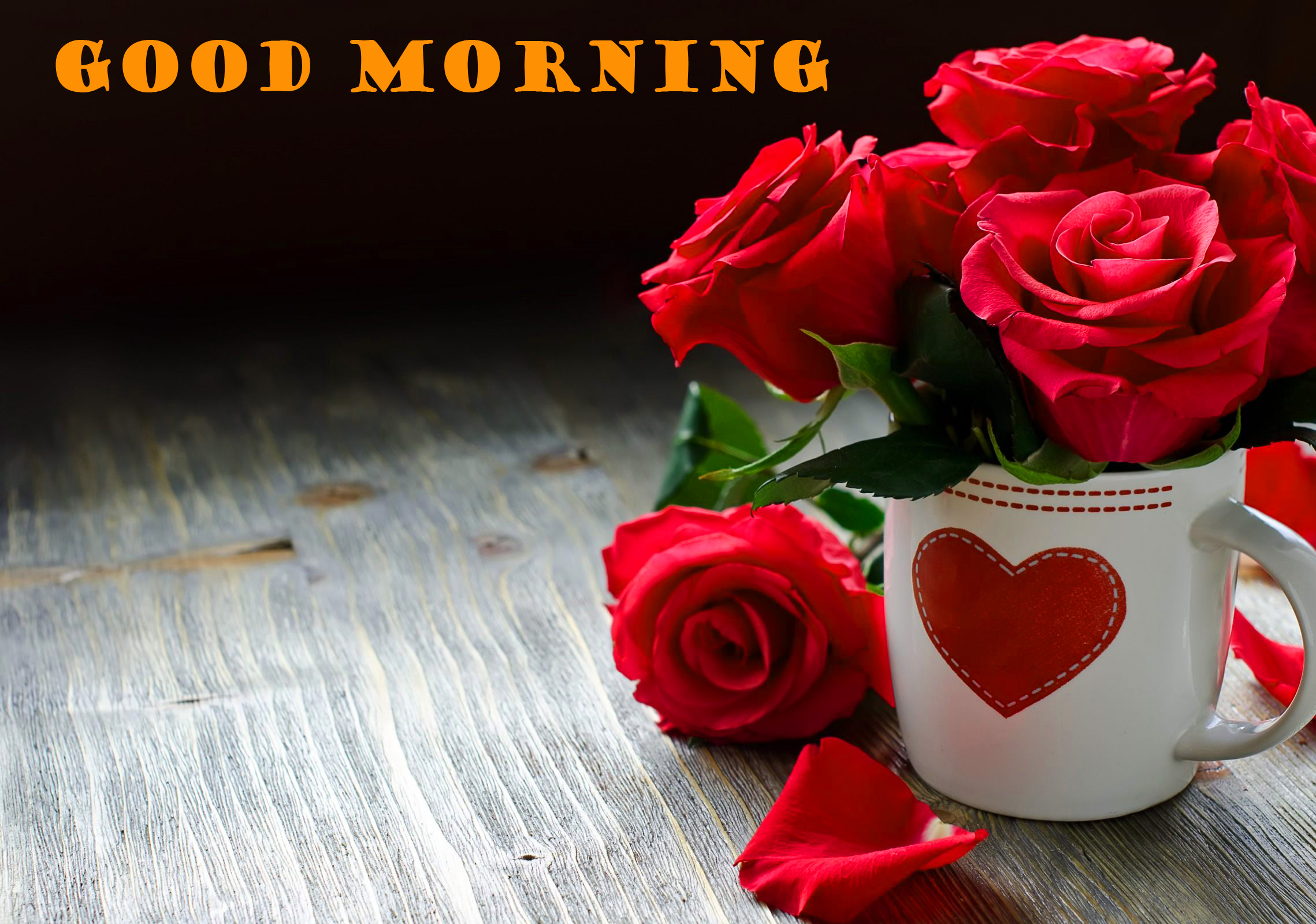 Good Morning Heart Rose Images