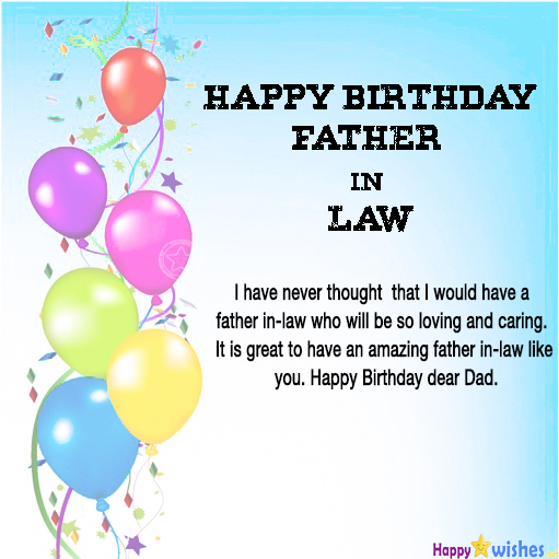 Birthday Wishes For Father In Law
