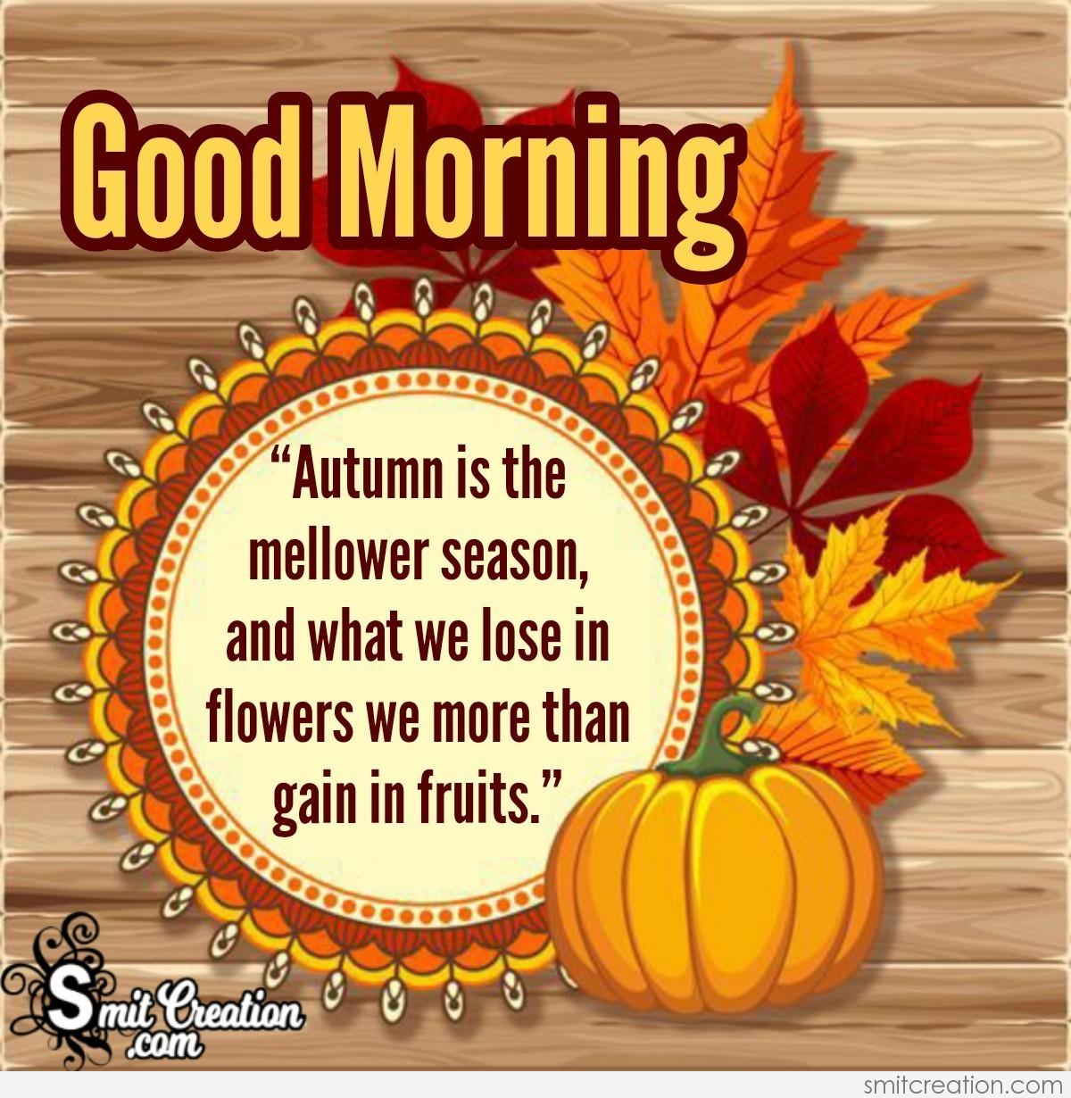 Good Morning Autumn Images With Quotes