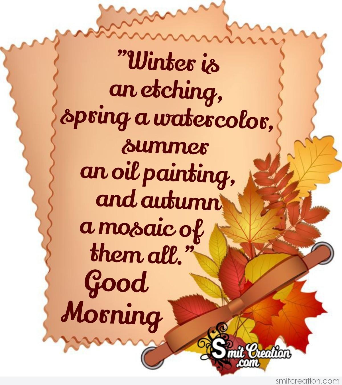 Good Morning Autumn Leaves Quotes
