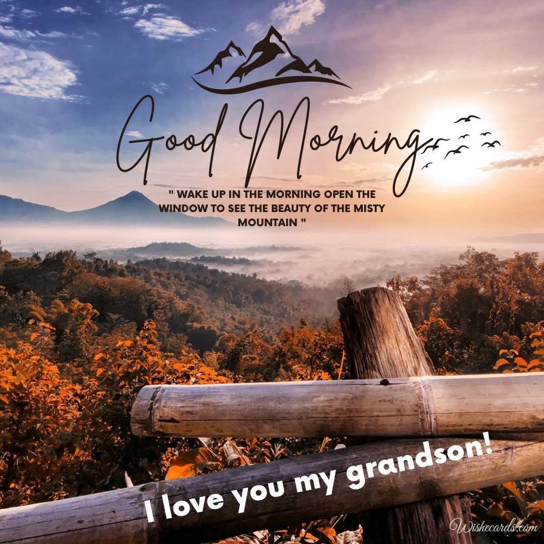Good Morning Messages For Grandson From Grandmother