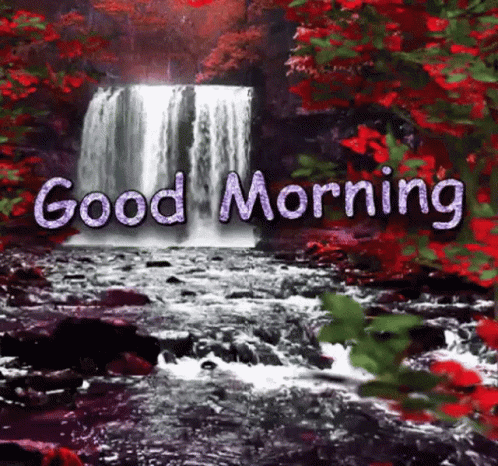 Good Morning Waterfall Photos For WhatsApp