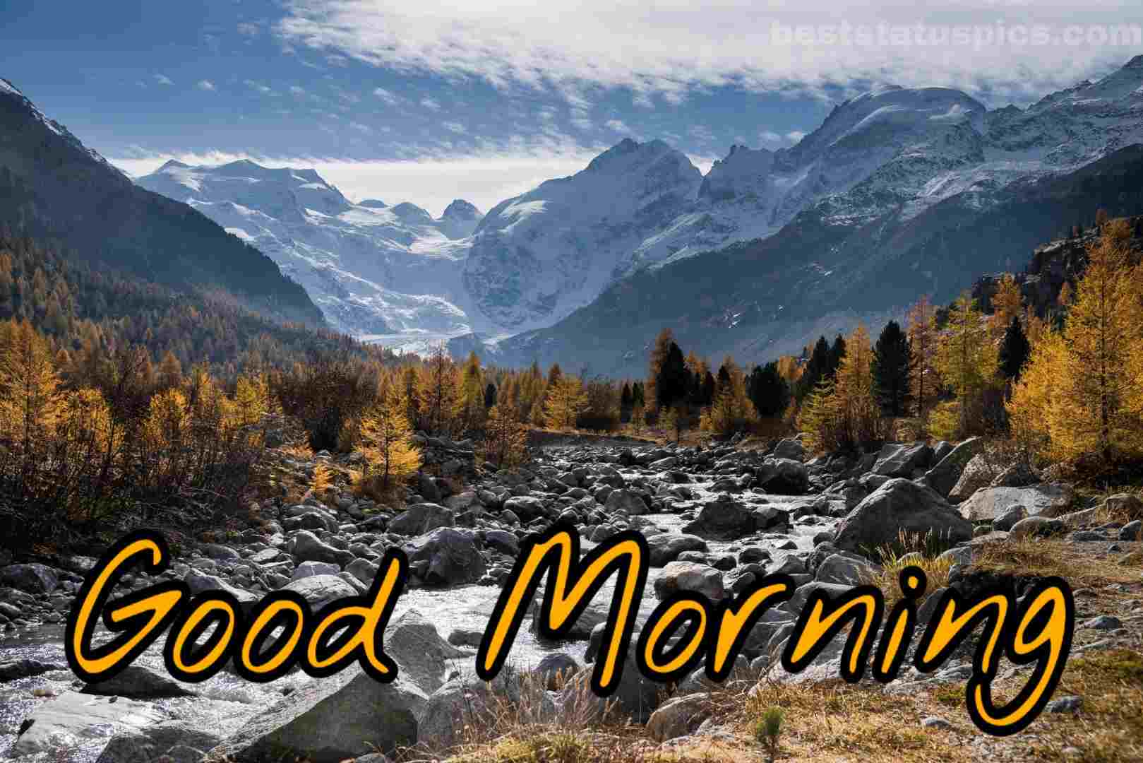 Good Morning Mountain Images HD For WhatsApp