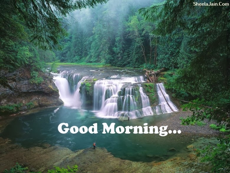 Good Morning Waterfall Images HD