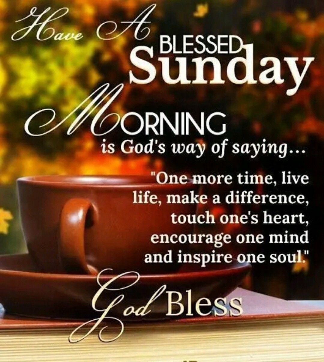 Inspirational Good Morning Sunday Blessings Images