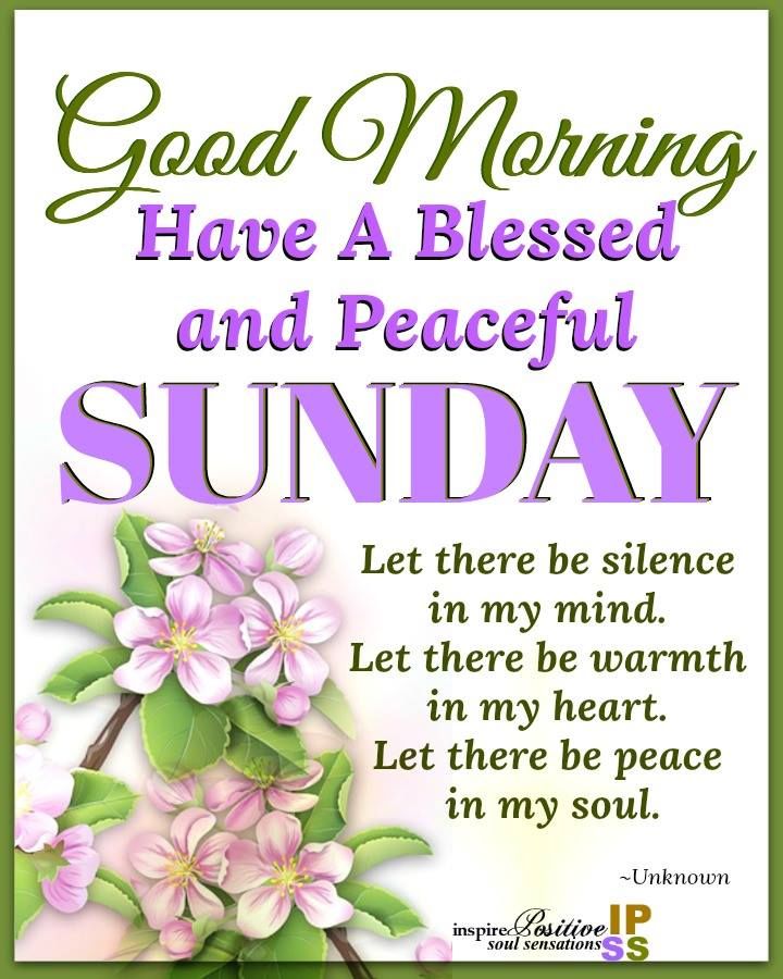 Inspirational Good Morning Sunday Blessings Images