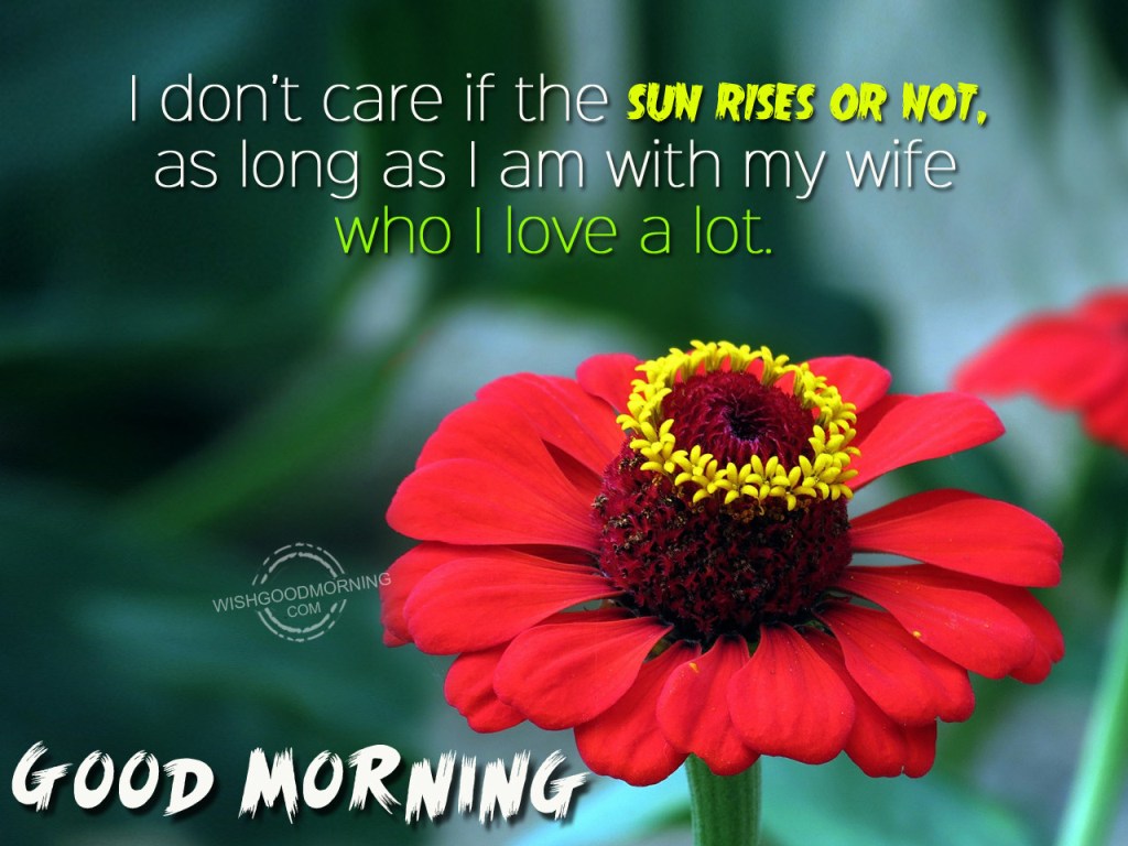 Good Morning I Love You Shayari For Wife