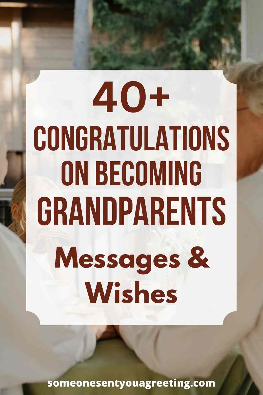 Congratulations On Becoming Grandparents