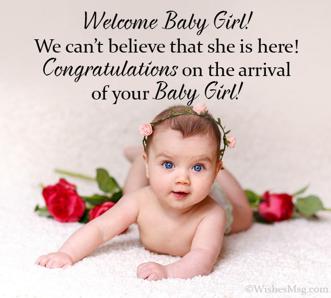 Welcome Status For New Born Baby Girl