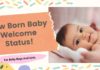 71+ New Born Baby Welcome Status For Baby Boy, Girl & Parents