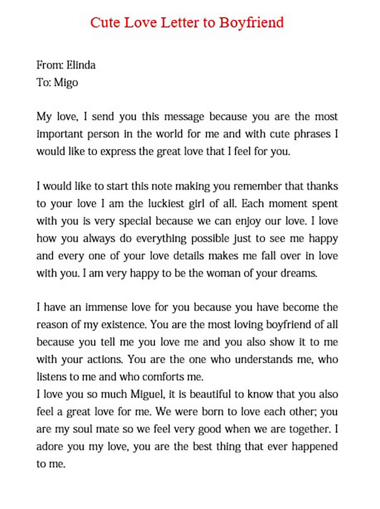 A Letter To My Boyfriend About My Feelings