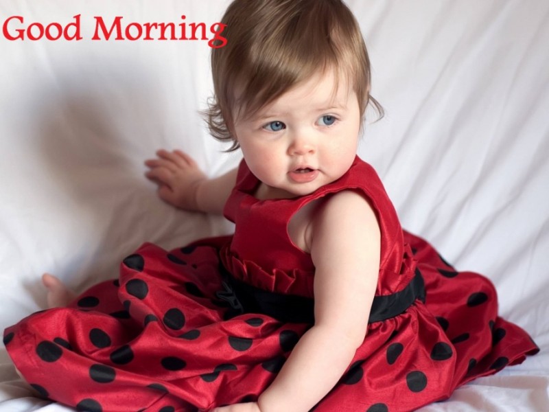 Cute Good Morning Baby Girl Images