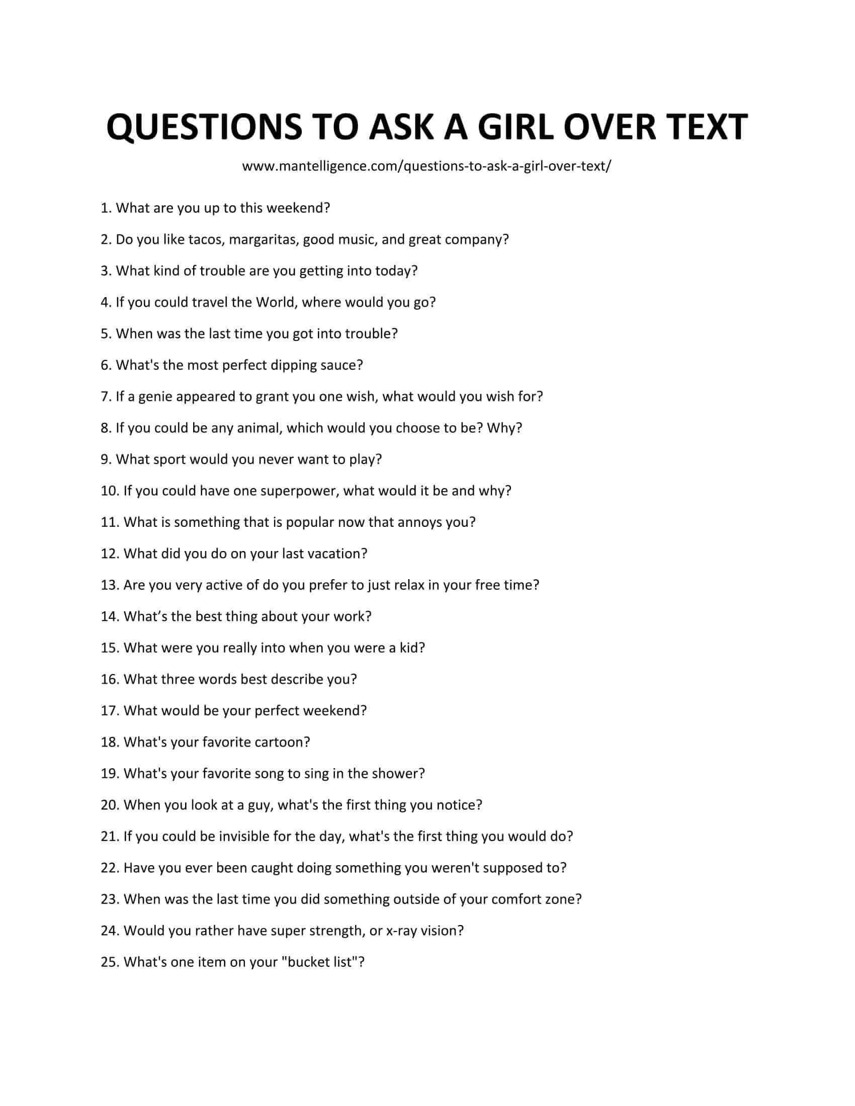Dirty Questions To Ask Your Girlfriend