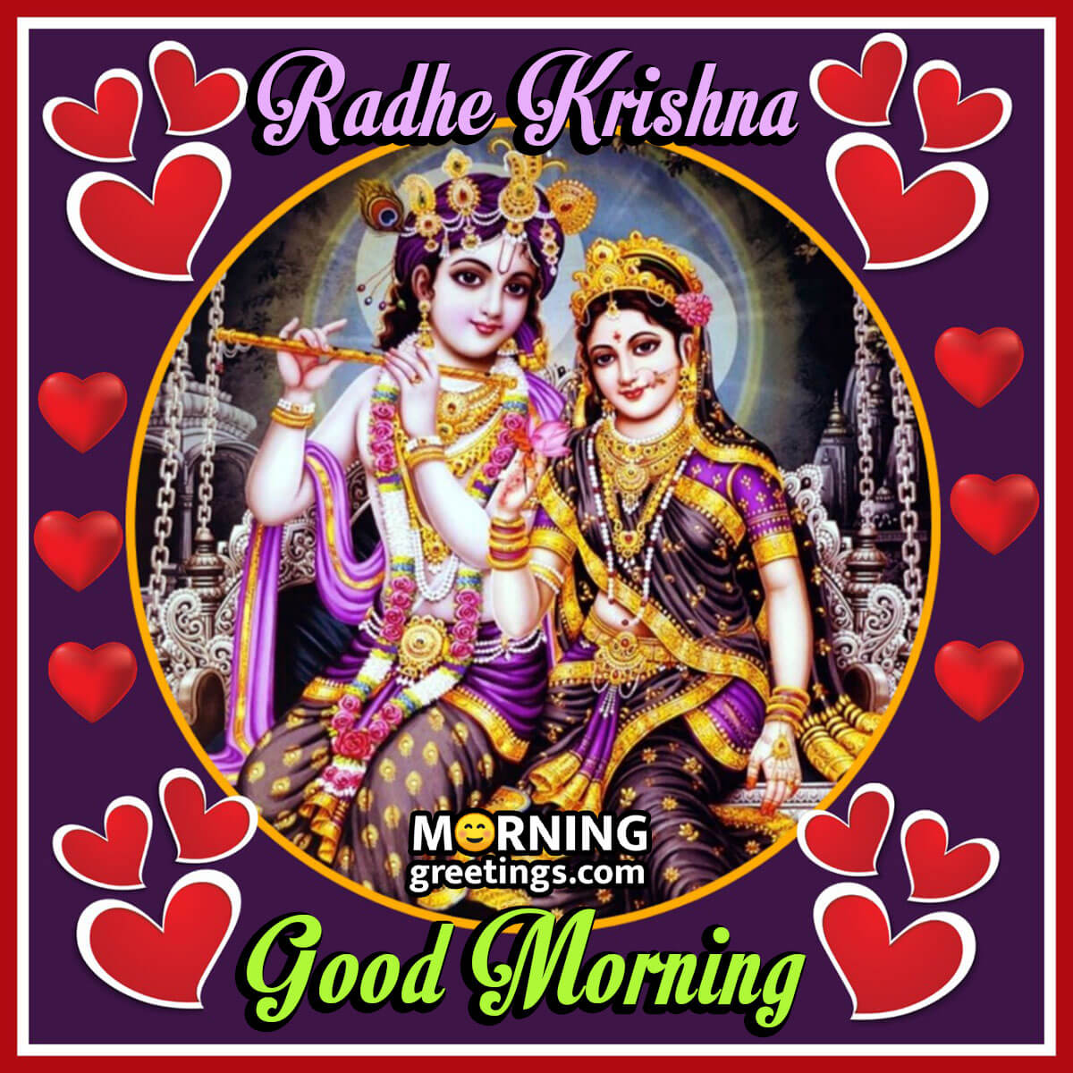 Good Morning Radha Krishna Images With Quotes