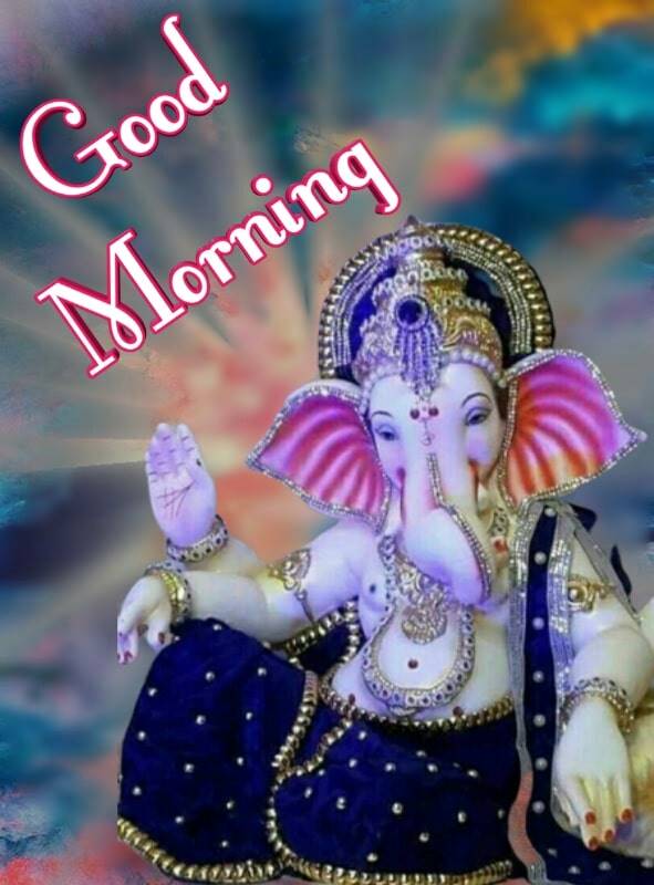 Good Morning Ganpati Bappa Images For WhatsApp