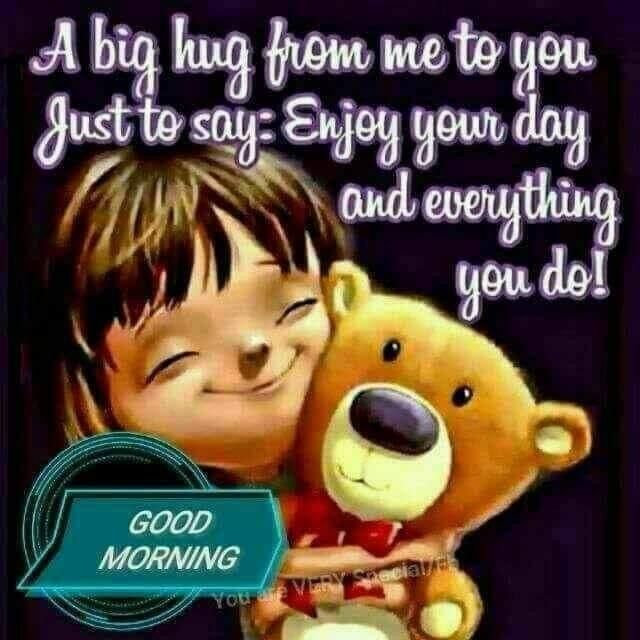 Good Morning Hug Images For Lover With Quotes