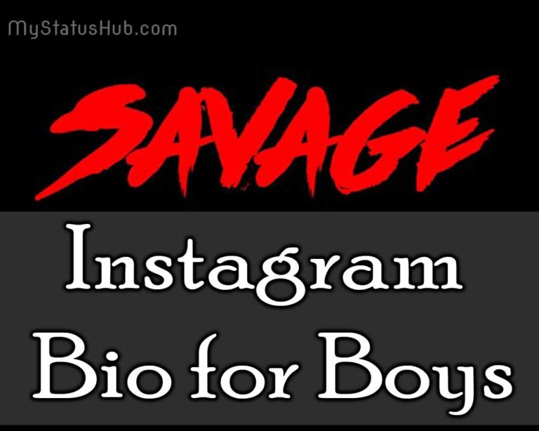 Savage Bio For Instagram