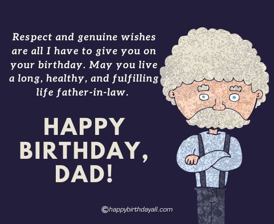 Happy Birthday Father In Law Funny Wishes