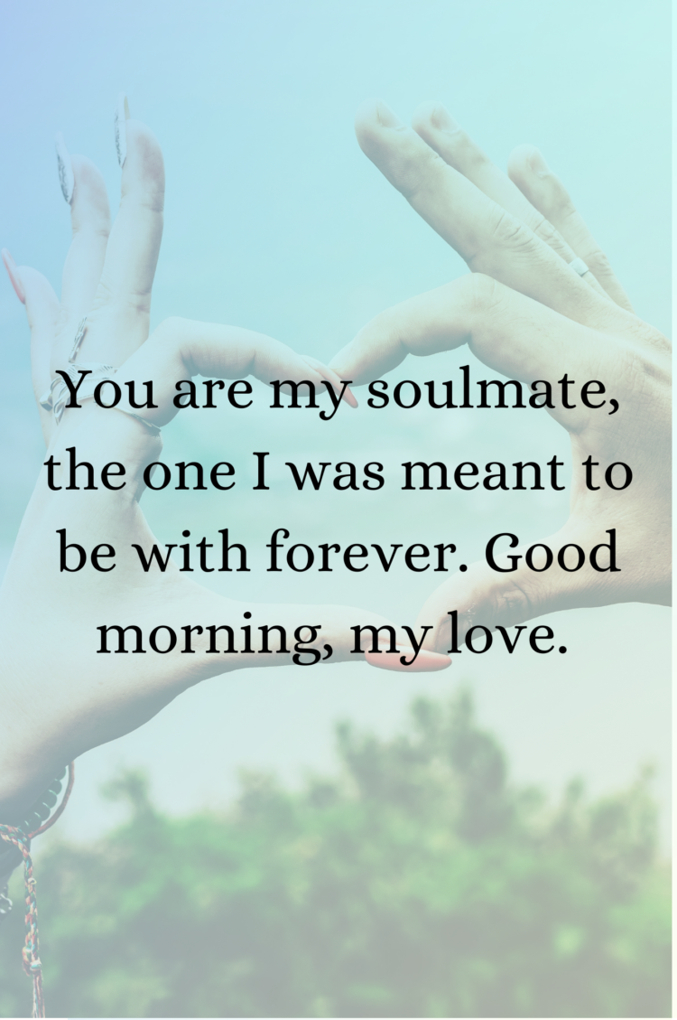 Good Morning My Soulmate Images And Quotes