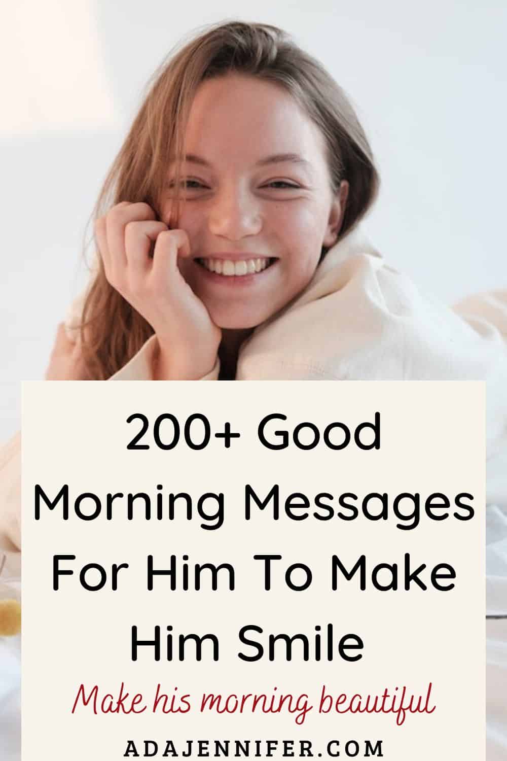 Funny Good Morning Message For Him To Make Him Smile