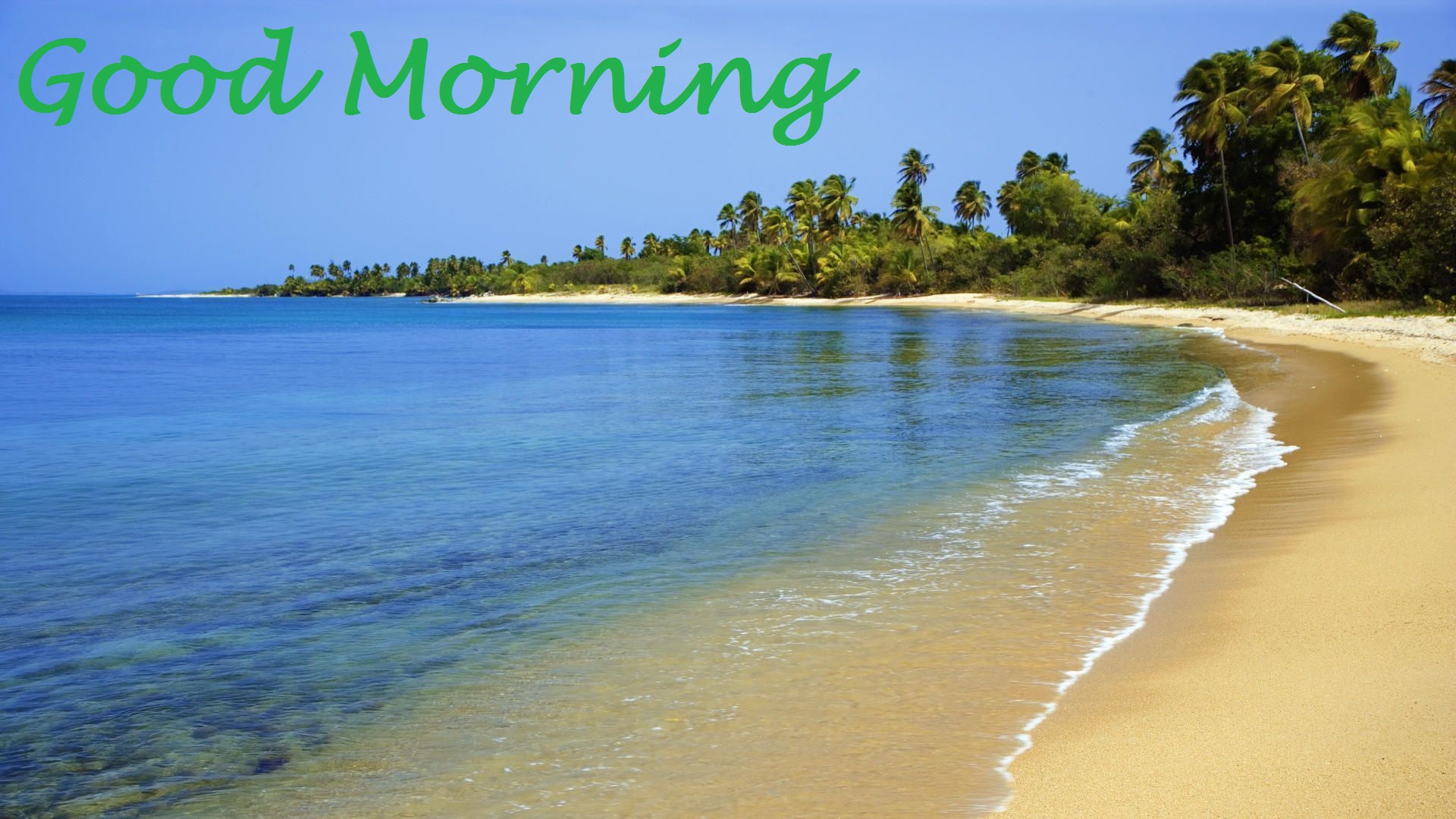 Good Morning Beach Scene wallpapers