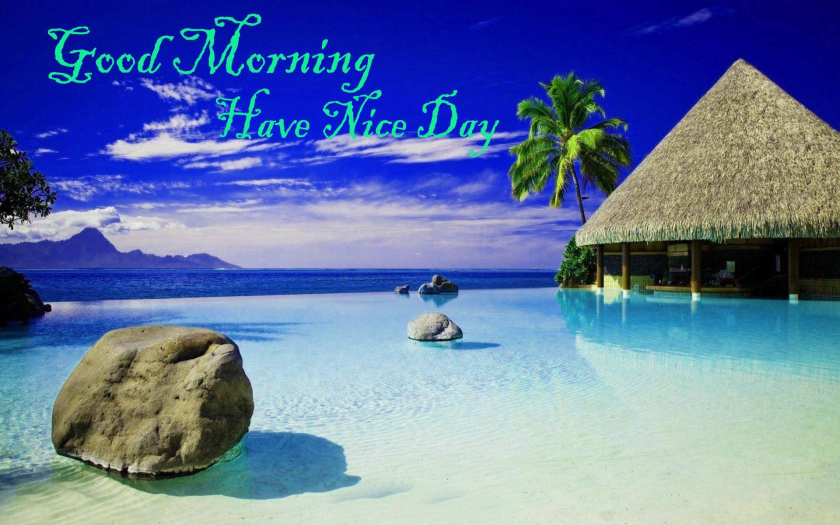 Good Morning Beach Scene wallpapers