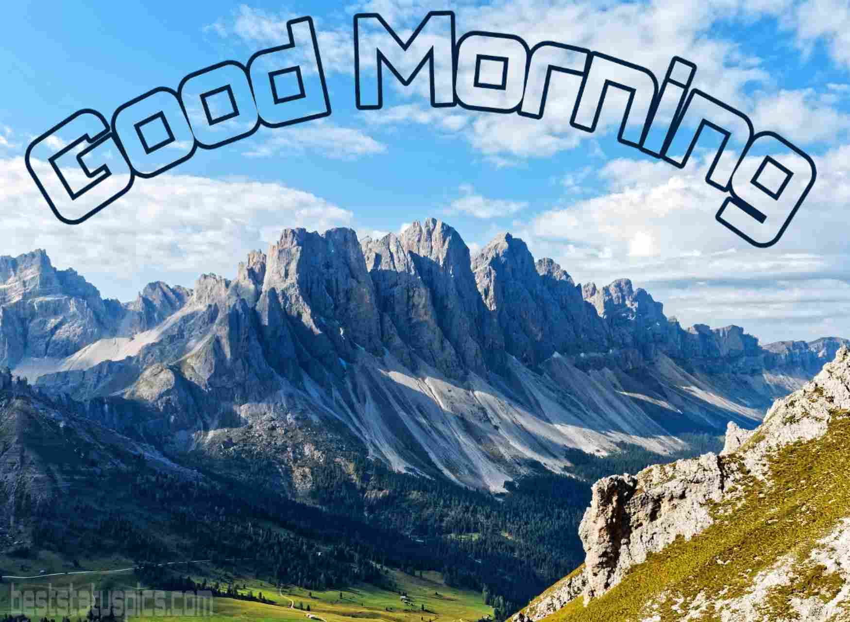 51+ Good Morning Mountain Images, Mountain Sunrise & Snow